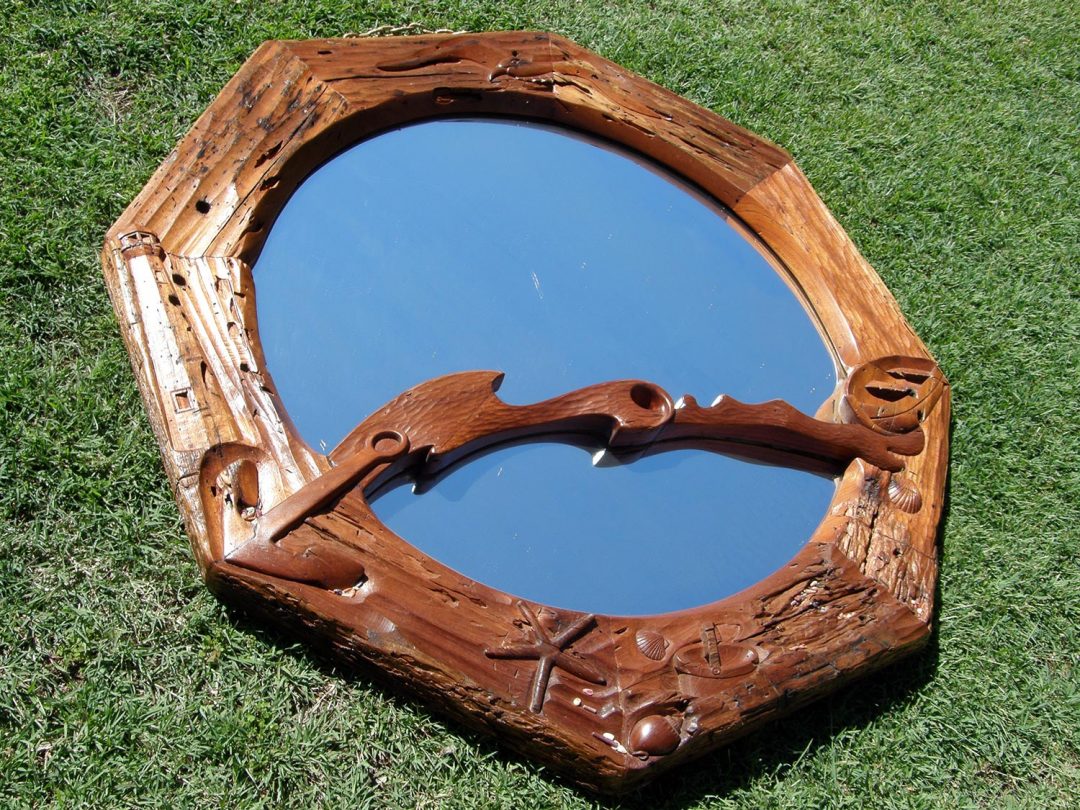 Sandra Skodnik Sculpture Aussie Outback Mirror Frame